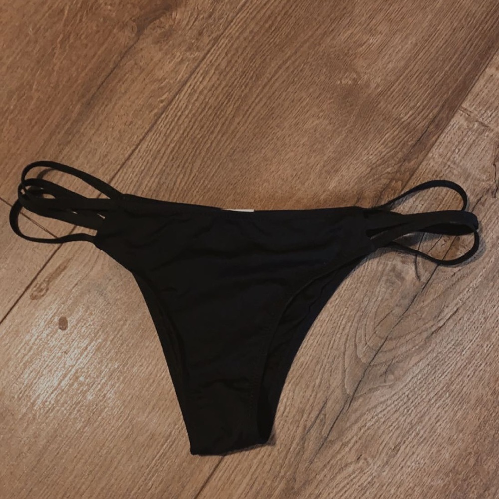 Black bathing suit bottoms
